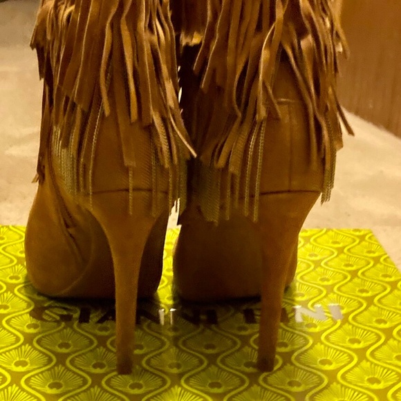 GIANNI BINNI Keyara Suede Stiletto Heel Booties - Picture 3 of 9